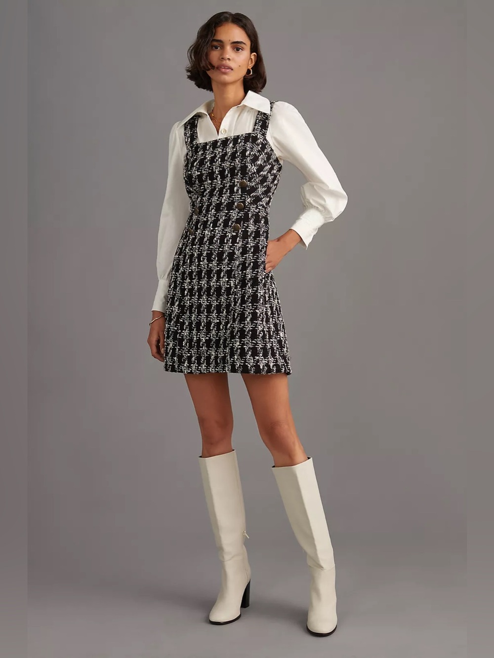 Anthropologie Maeve Tweed Mini Dress , sz : 12